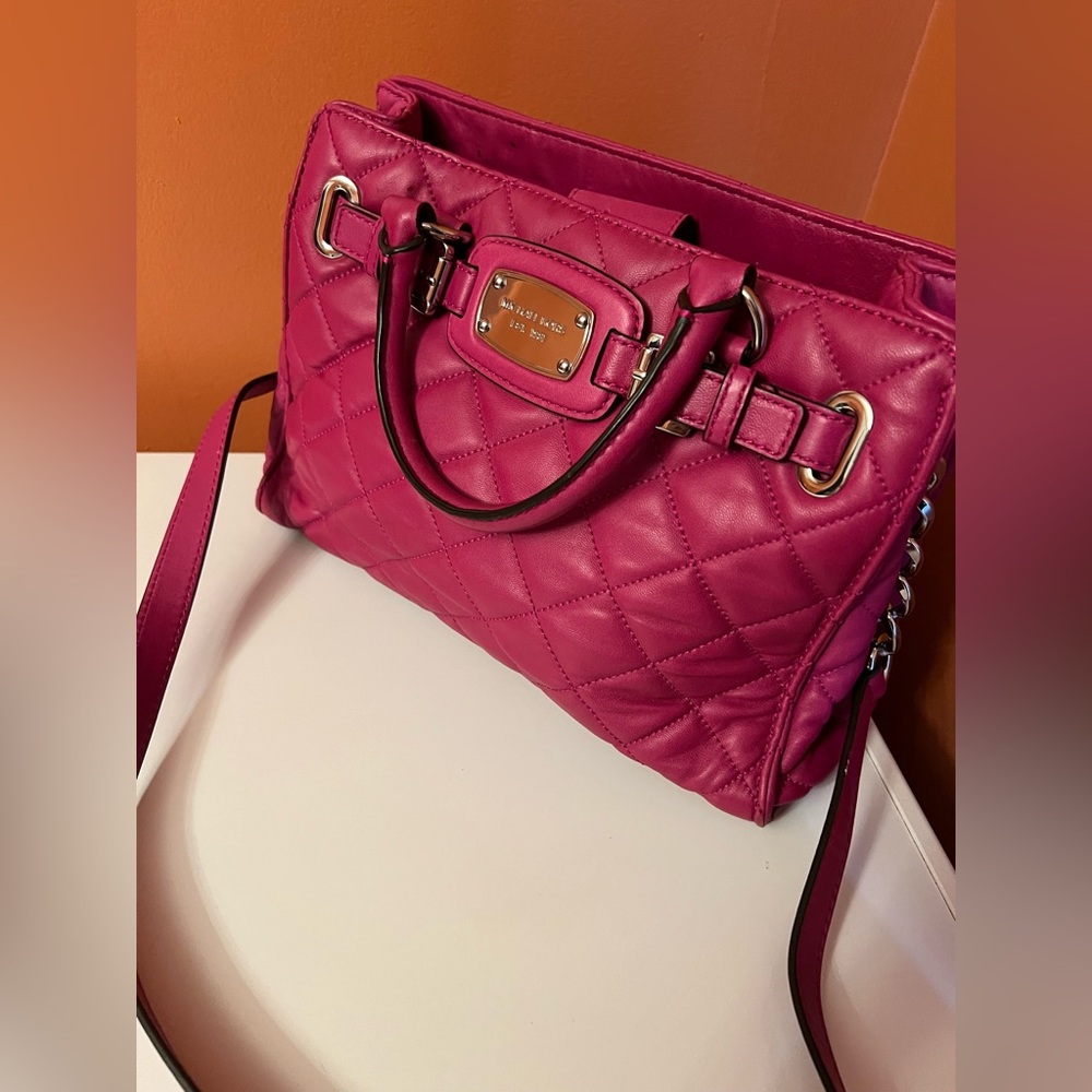 Michael kors Hamilton pink large tote bag in pink